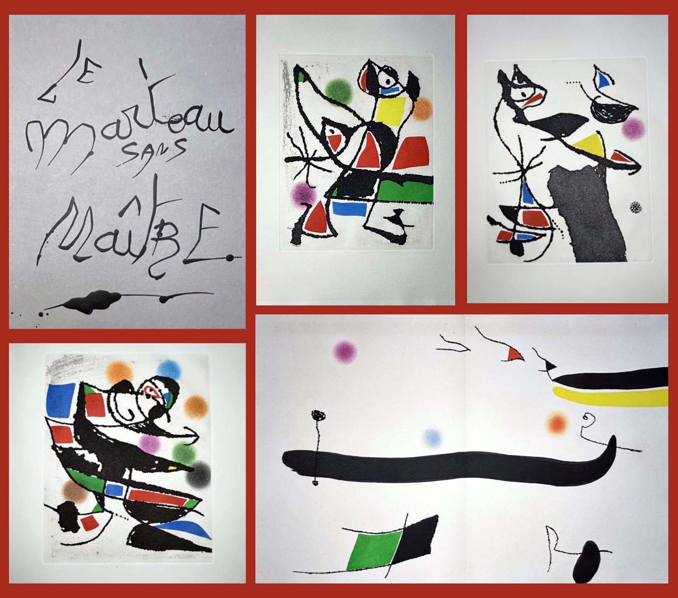 Ren Char. Le Marteau sans Matre. Illustrated by Joan Mir. 1976.